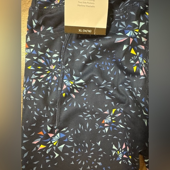 Member Marks Girls Active Leggings Colorful Geometric Print Leggings Size XL,NWT - Picture 9 of 9